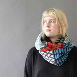 Patterned Wool Scarf